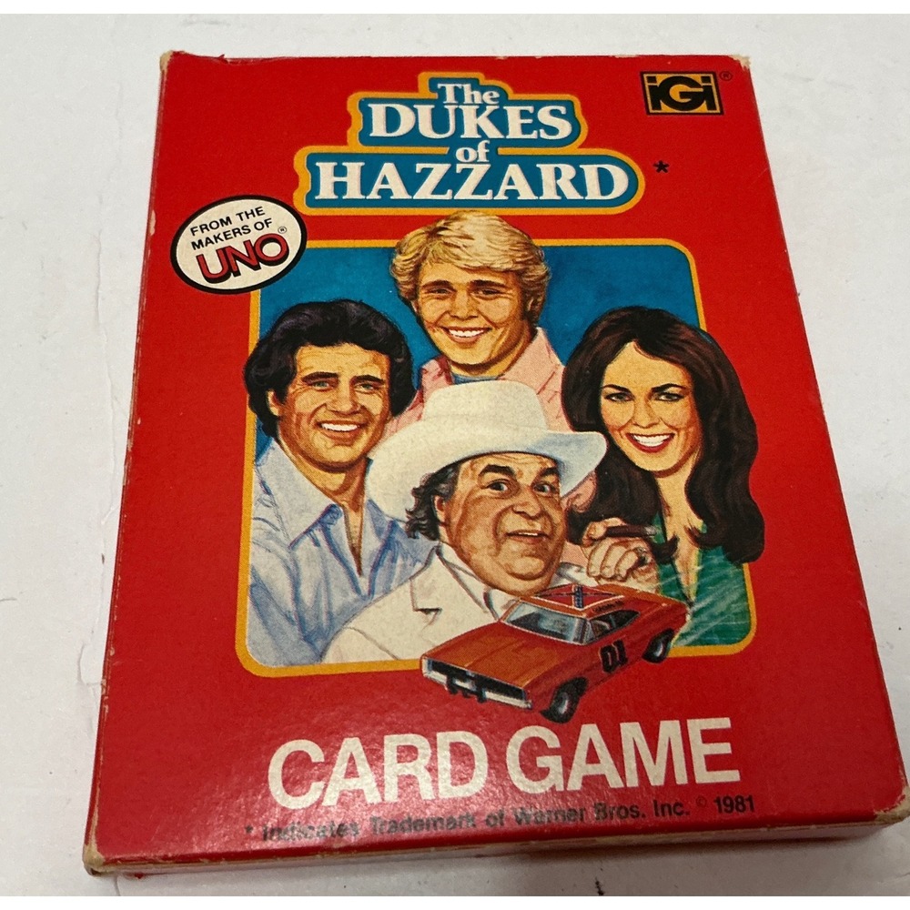 International Games Vintage 1981 Dukes of Hazzard Card Game Retro 80s TV Show